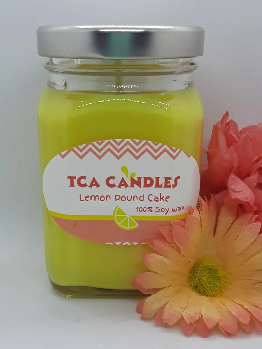 Lemon Pound Cake Soy Wax Candle - Yellow